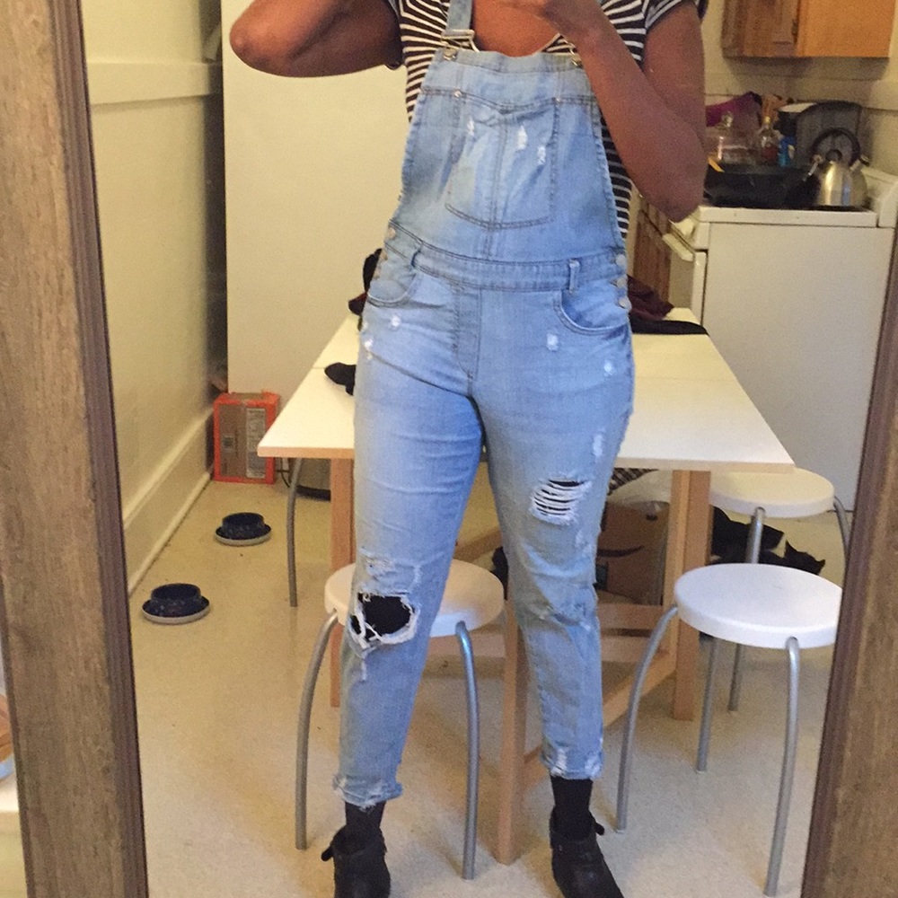 Light Wash Overalls!